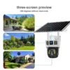 Dual Lens Solar 4G Outdoor IP Camara