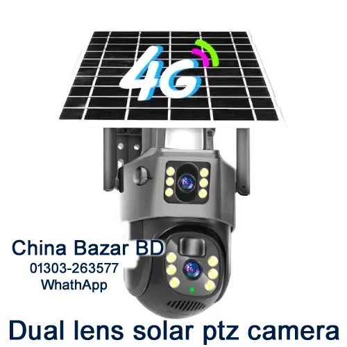 New 4G SIM SUPPORT CCTV Solar Camera 8MP